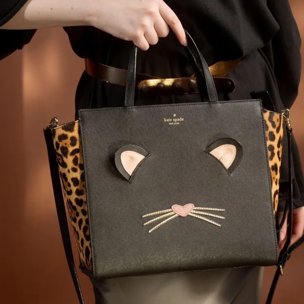 NWT Kate Spade Leopard Hayden Run Wild Tote Bag